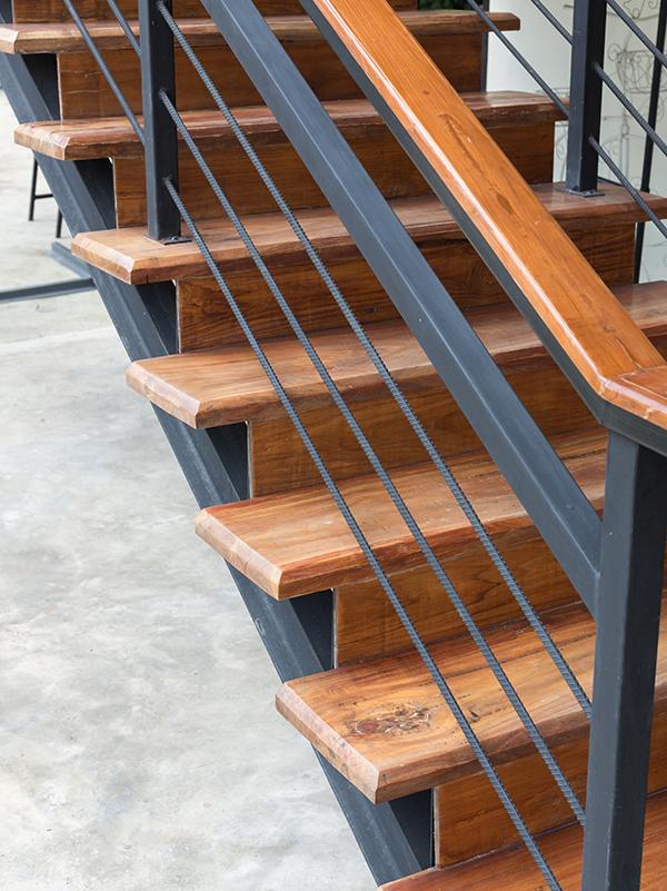 wooden staircase